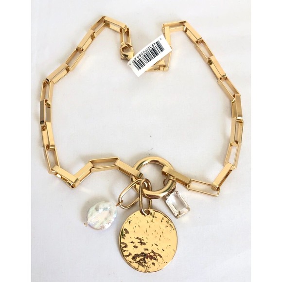 Devon Leigh Jewelry New Devon Leigh 2 Multi Charm Gold Link Chain